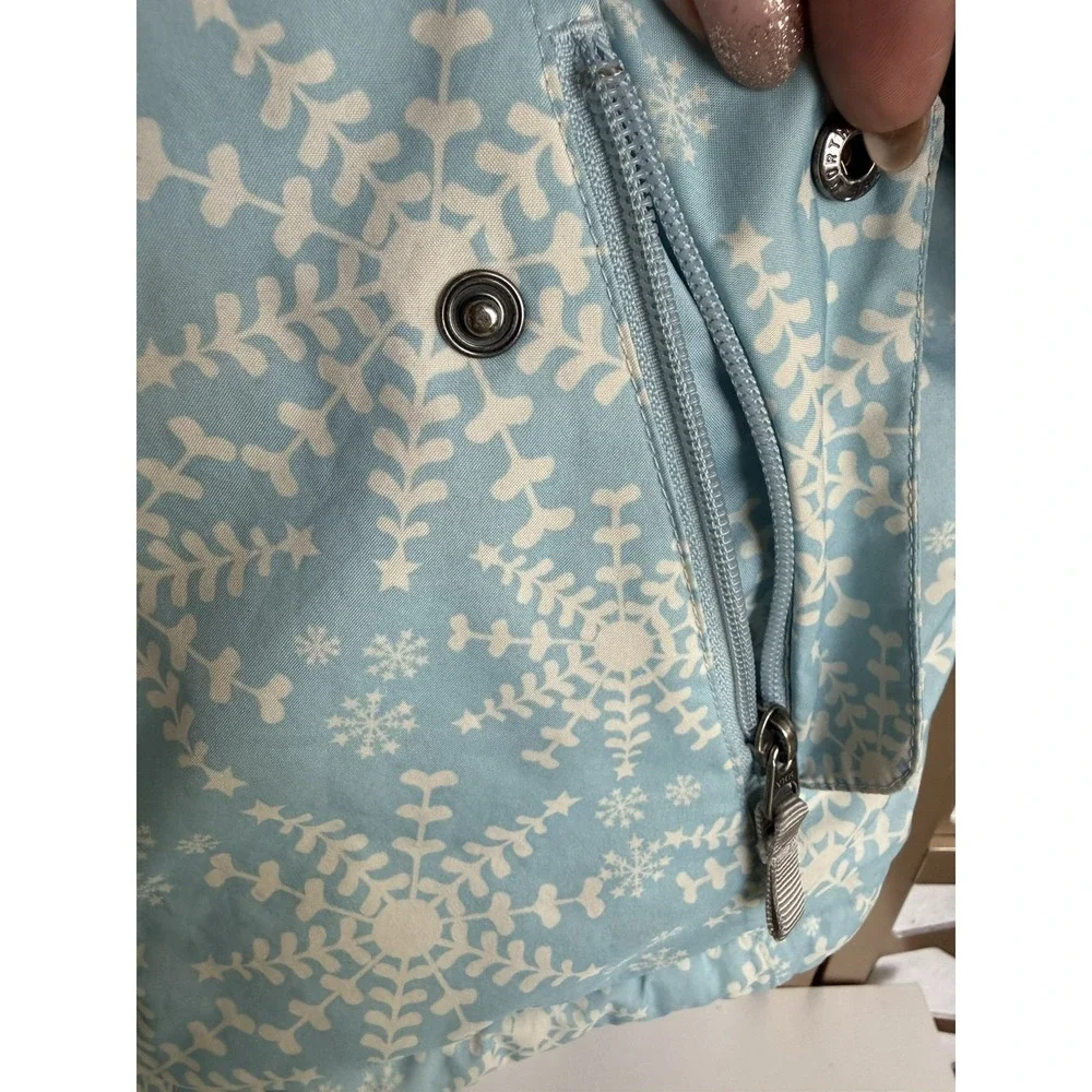 The North Face Jacket Girls Large 14 16 Blue HyVent Removable Hood Parka Coat